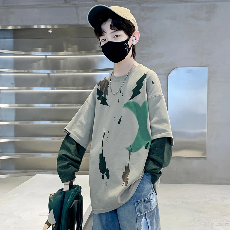 男童卫衣春秋装2025新款儿童打底长袖8-15岁中大童男孩春装洋气潮