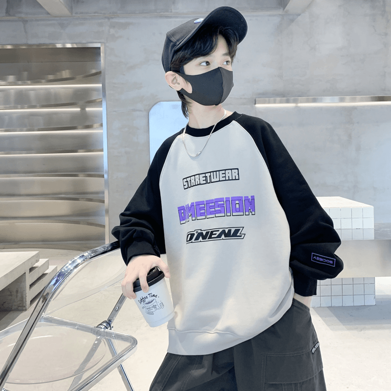 男童卫衣春秋季6-12岁中大童打底衫儿童长袖上衣男孩春装炸街洋气