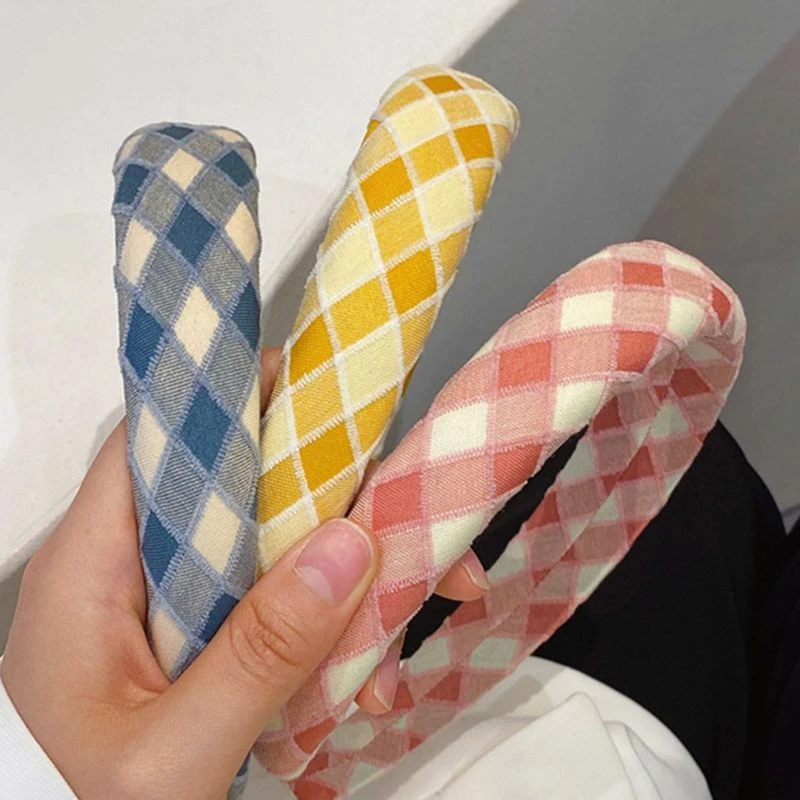 妲茜3个装颜色混发糖果色发箍甜美夏季发卡宽边海绵高颅顶头箍