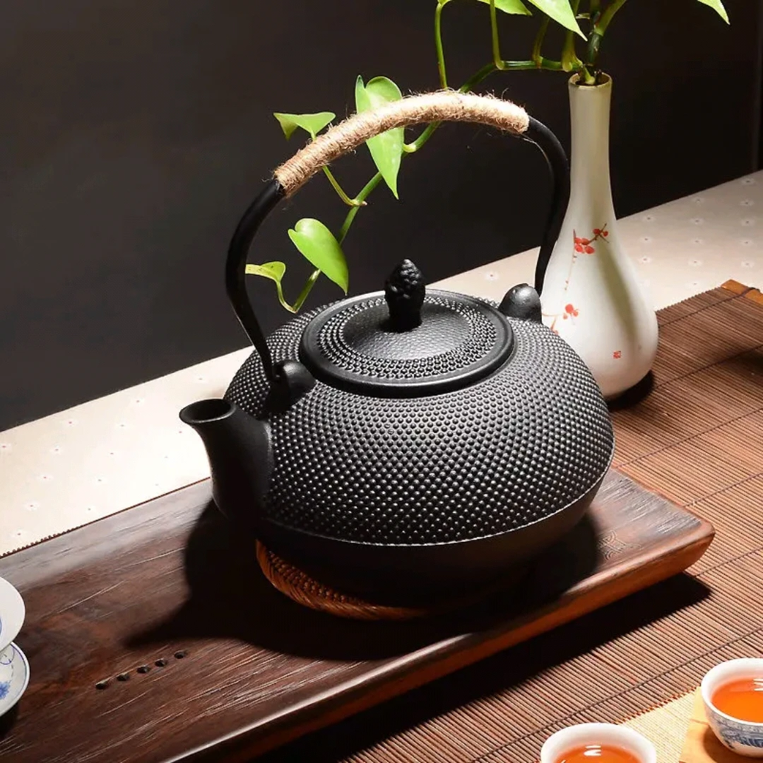 铸铁壶围炉煮茶家用室内水壶烧水泡茶壶炭火炉器明火电陶炉