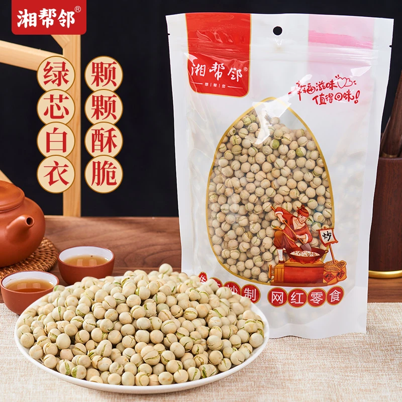 湘帮邻绿芯川豆湘乡手工传统炒货休闲零食净含量500g绿芯川豆