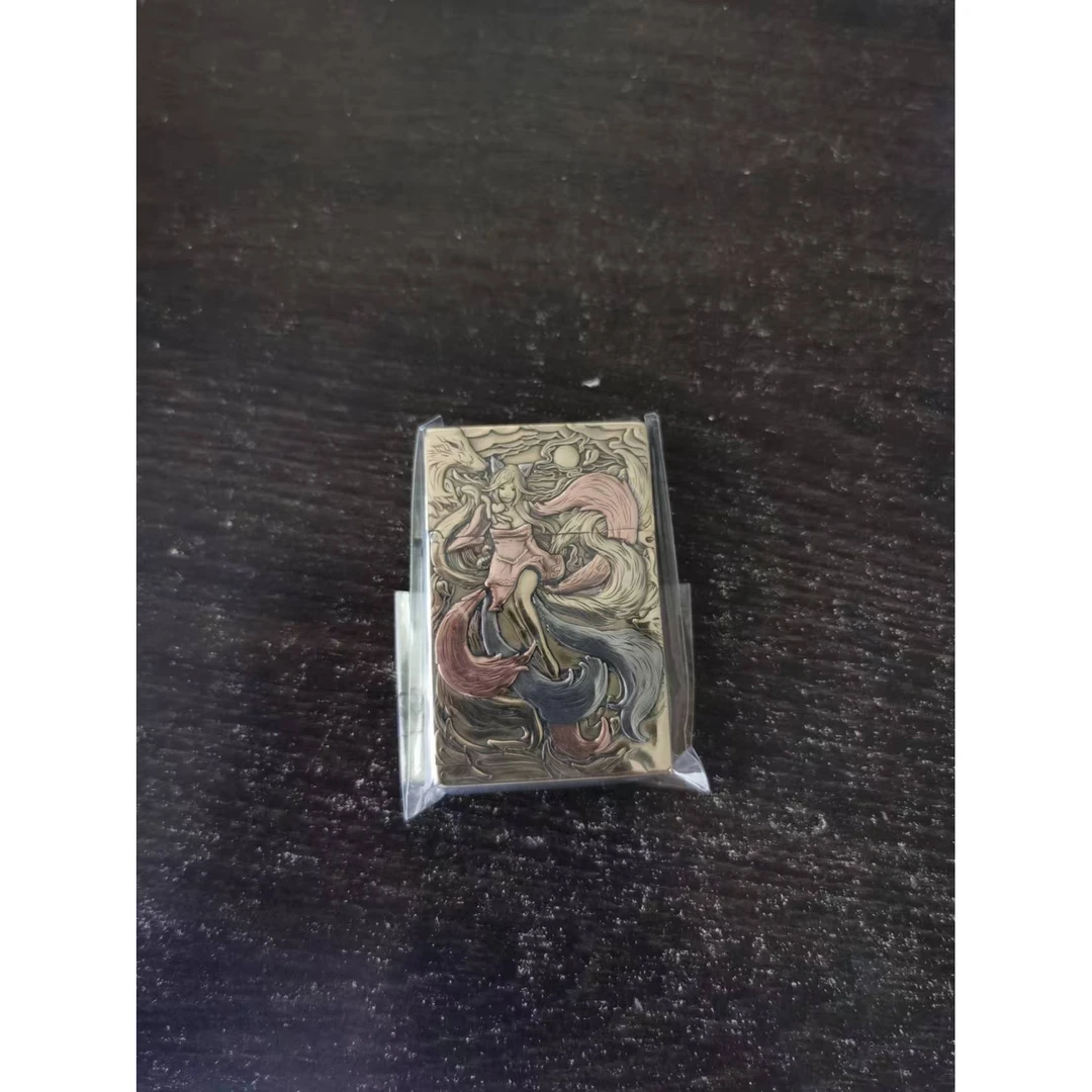 weibster超薄小重甲G63 九尾狐 黄铜镶嵌 煤油打火机