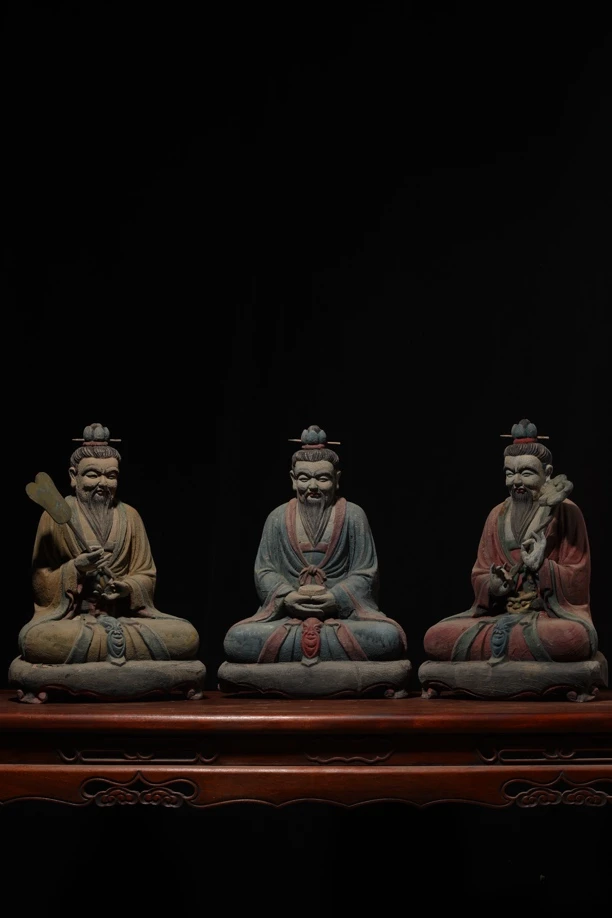 【小丁集古】三清造像玉清元始天尊上清灵宝天尊太清道德天尊