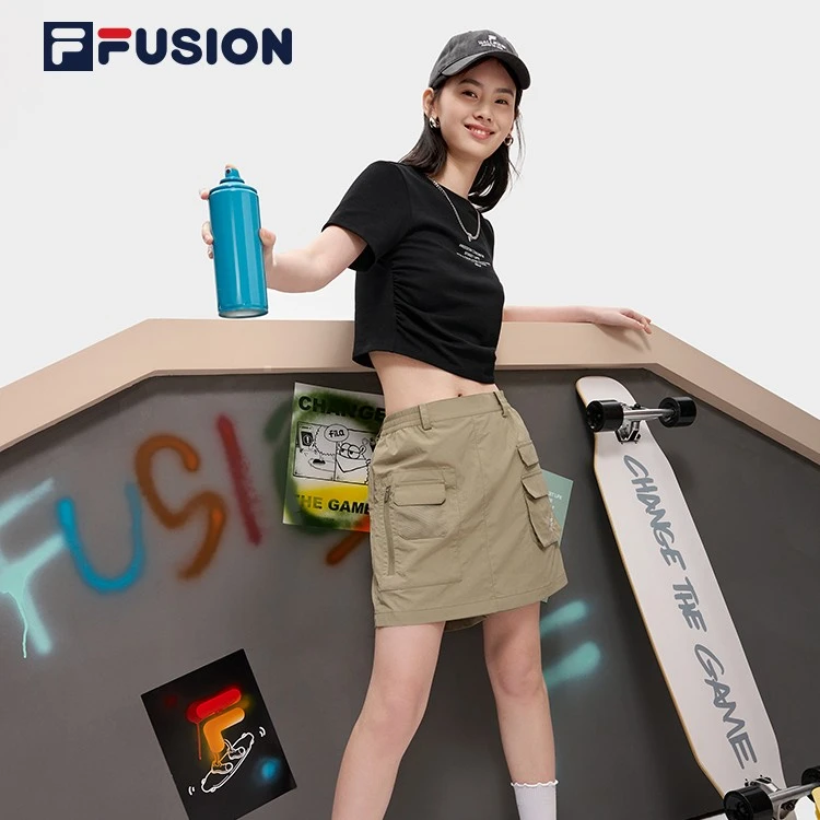 FILA FUSION斐乐夏季潮流时尚百搭潮流休闲经典短袖T恤T11W321110