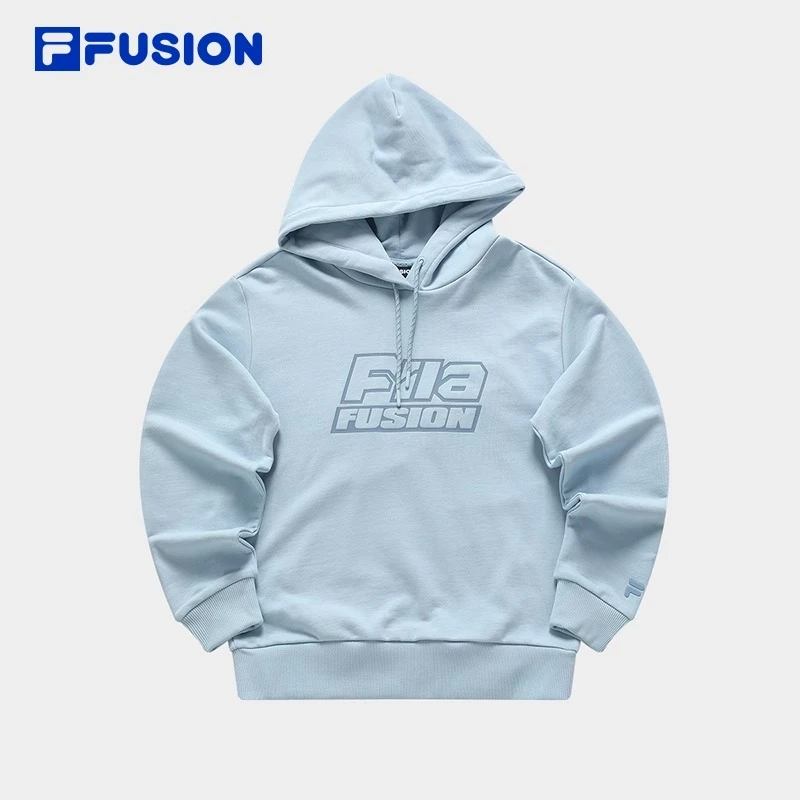 FILA FUSION女针织连帽上衣秋季新款时尚纯棉卫衣T11W411205F
