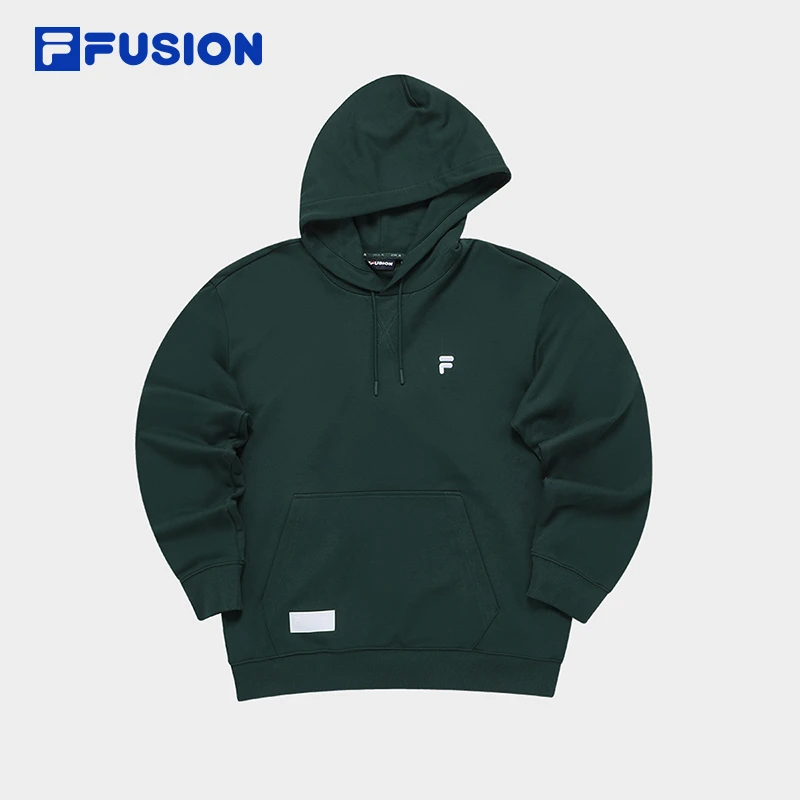 FILA FUSION斐乐连帽卫衣男子秋季休闲宽松针织上衣T11M335205