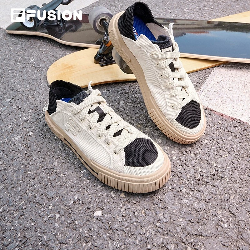 FILA FUSION情侣潮流帆布鞋时尚夏秋运动休闲鞋子百搭T12W242103