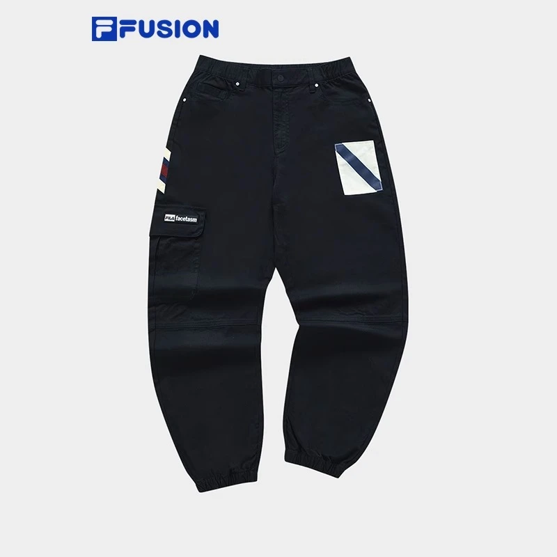 FILA FUSION x FACETASM斐乐梭织运动裤男24春时尚长裤T11M417801