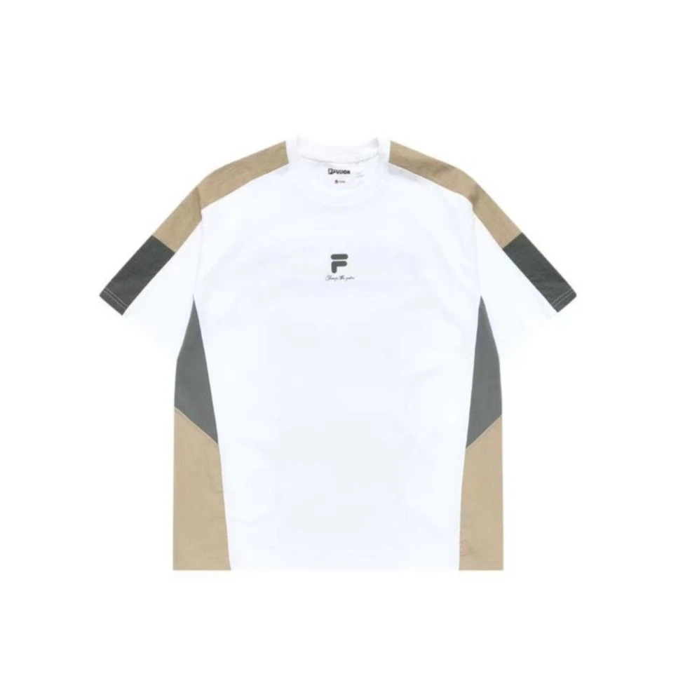 FILA FUSION斐乐2023潮牌夏季时尚运动短袖衫男女同款T11M331117