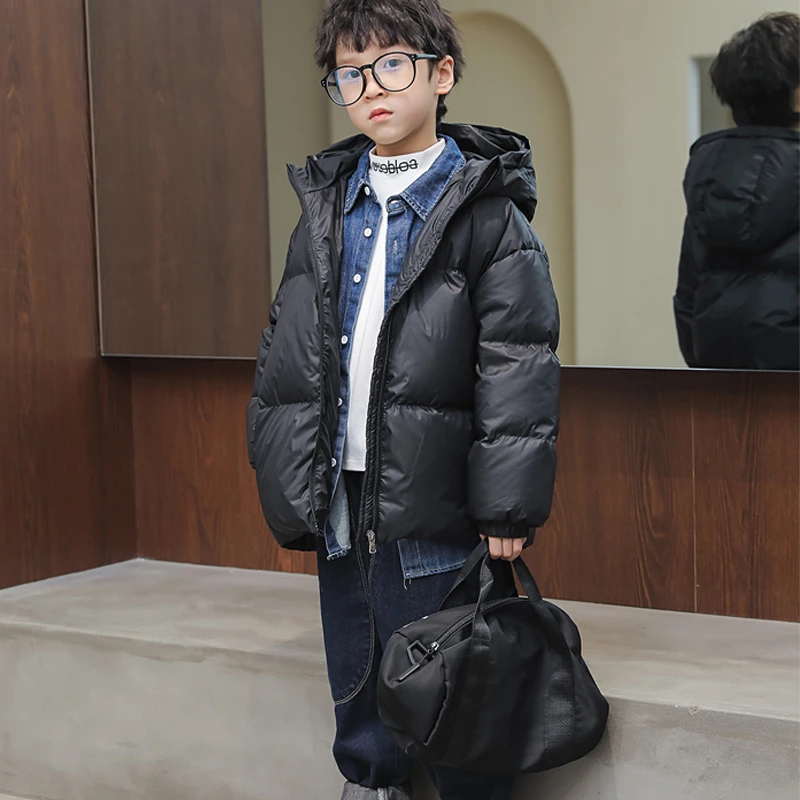 男童羽绒服女童新款洋气儿童外套冬季童装中大童韩版加厚2216