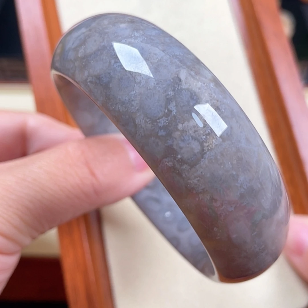 【闪购商品】硅化玉手镯58未镶嵌丢*