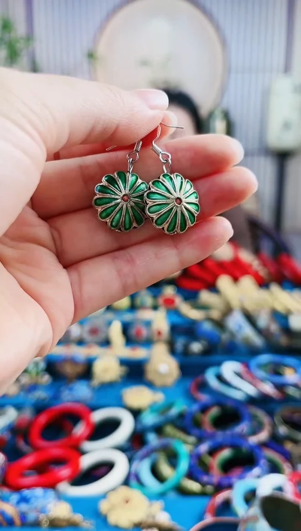 【闪购商品】非遗绝技 景泰蓝耳环