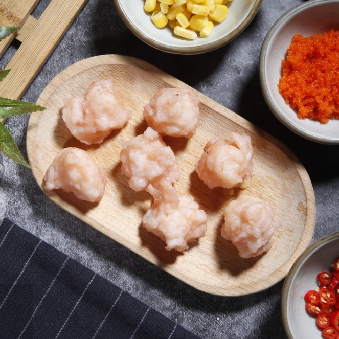 喵鲜大咖 95%手工青虾滑100g*15袋 低脂0蔗糖 减脂轻食 虾饼早餐