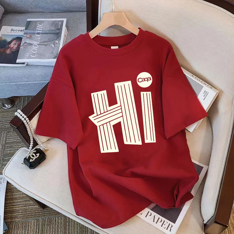 圆领T恤女短袖2025夏装新款纯棉设计感小众休闲白搭半袖ins上衣潮