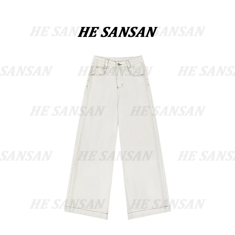 【SANSAN】高腰气质显瘦休闲时尚百搭牛仔裤DY-1504