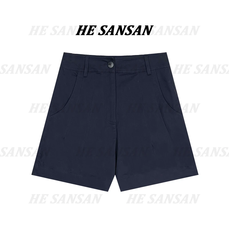 【SANSAN】气质休闲高腰百搭简约设计款短裤DY-6949