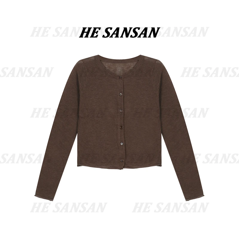 【SANSAN】小香风气质长袖轻奢时尚简约百搭防晒开衫DY-3274