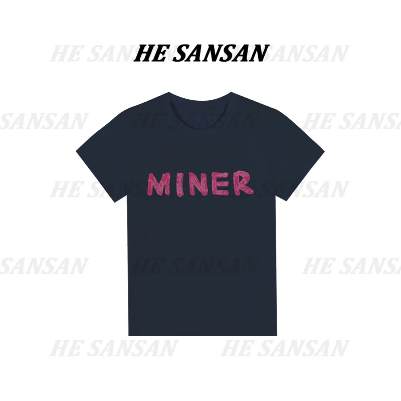 【SANSAN】轻奢时尚夏季百搭时尚字母短袖DY-1142