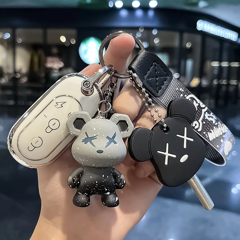 专用雅迪电瓶车钥匙套套绿佳/酷K豪战欧迪莱客电动车保护套男女