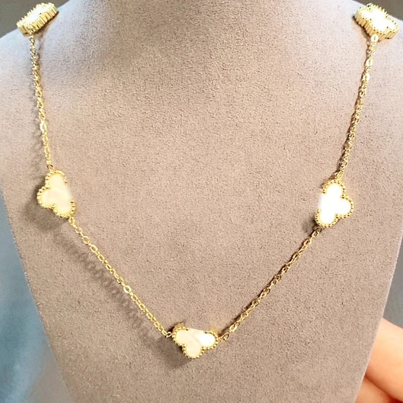 钛钢项链 小众设计四叶草百搭高级感精致时尚1618