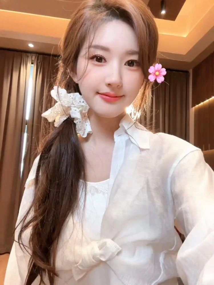 【赵露思同款】超仙蕾丝花边大肠发圈发绳头绳发饰少女百搭溯源