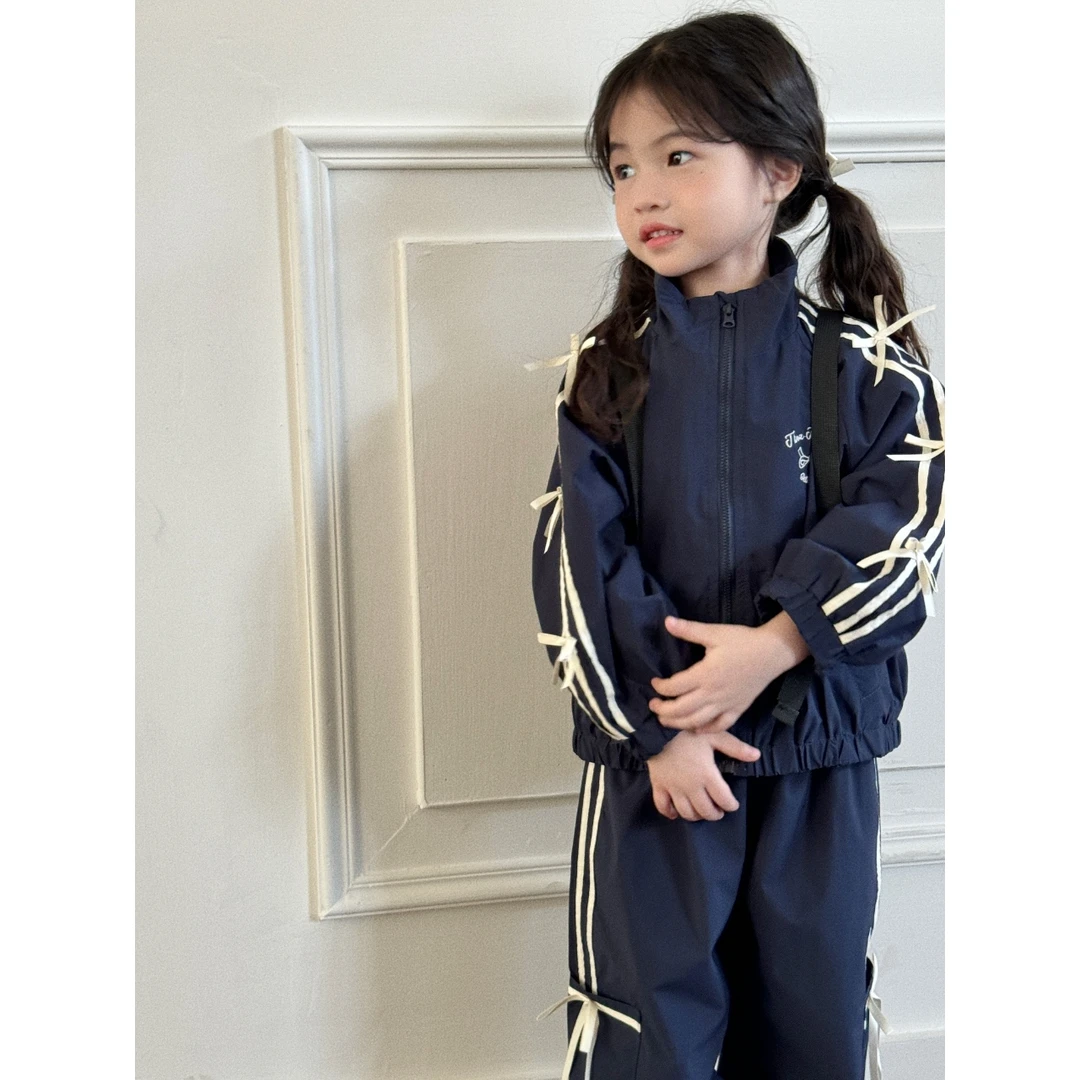 【森许】儿童秋季蝴蝶结休闲套装-208