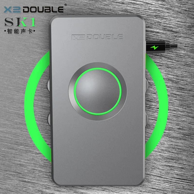 DOUBLE德博声学SK1直播声卡吉他智能弹唱手机内录混音录音电吹管