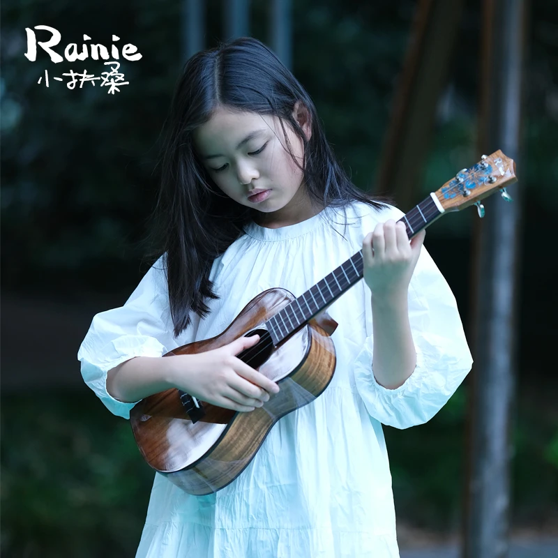 Rainie小扶桑 26寸相思木全单尤克里里Ukulele初学进阶演奏小吉他