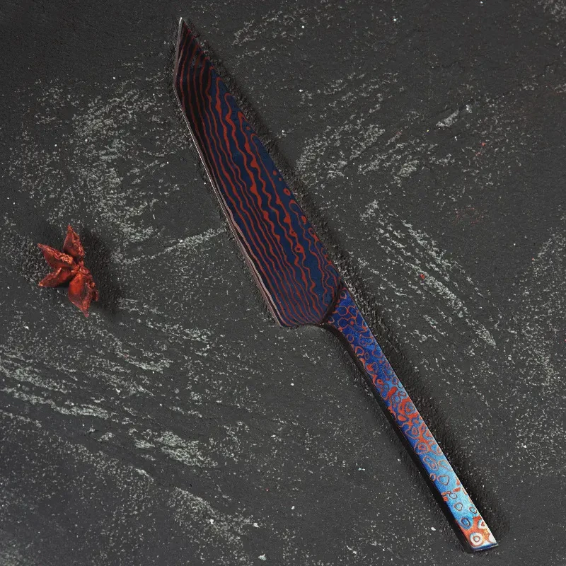 无芯N80T高碳钢烤蓝工艺无柄设计日式鳗鱼刀