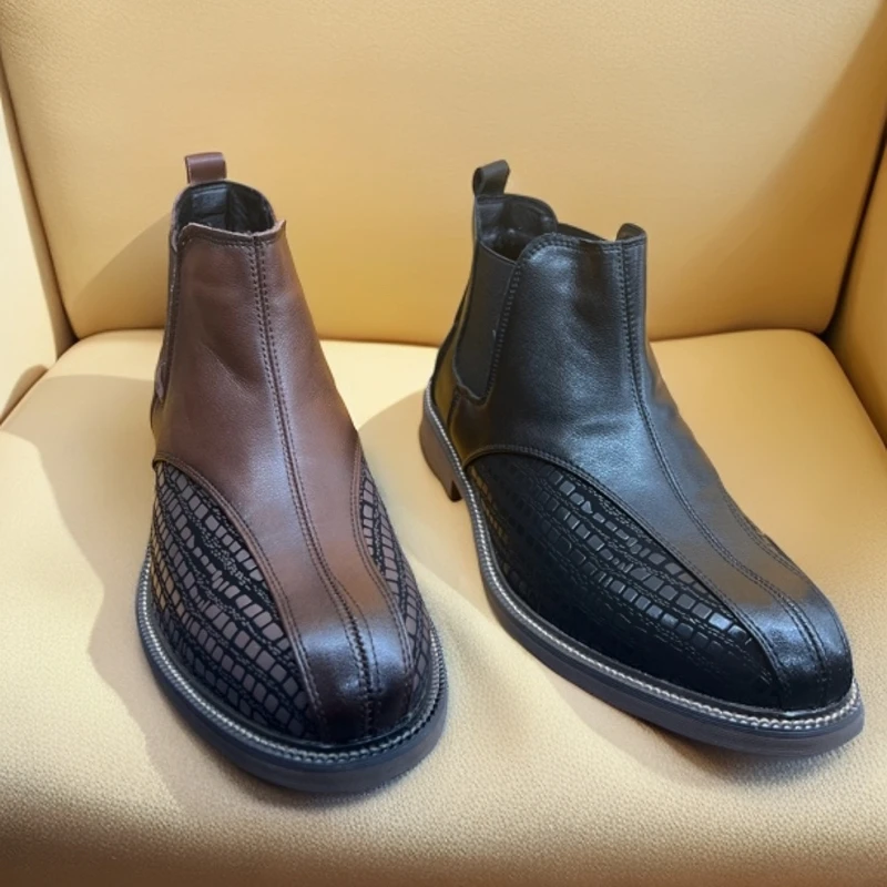 9102。   2024年新款男士休闲皮鞋