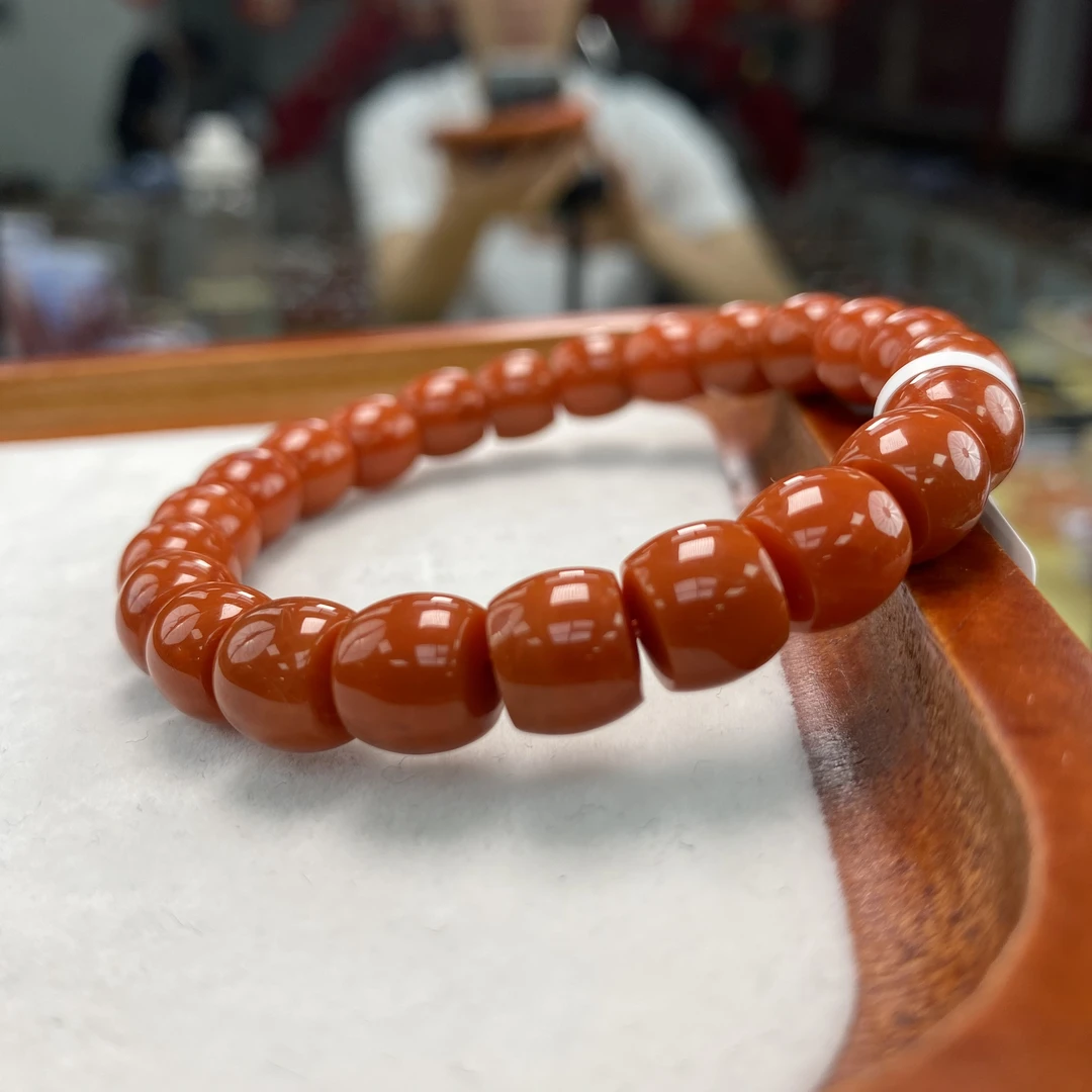 保山南红（典藏）精工直切单圈12mm+ 多样性发一