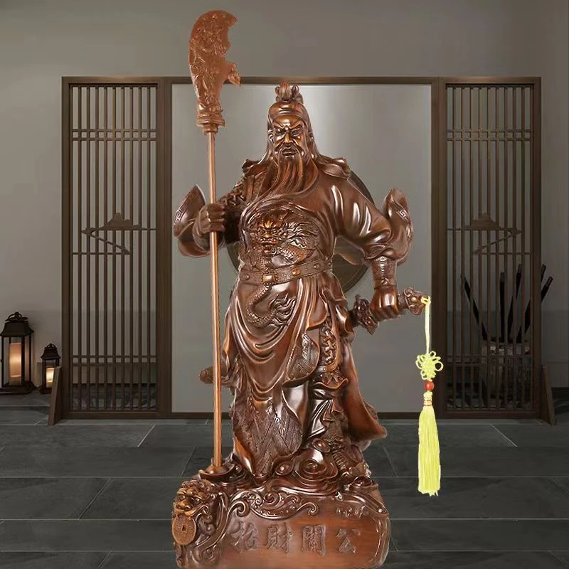 招财关公长30高68二爷摆件客厅家居店铺做生意公司开业办公室送礼