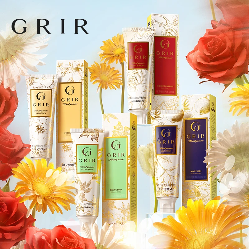 【拍一发四】GRIR薄荷劲爽清新去渍牙膏清爽清新口气炫白-H