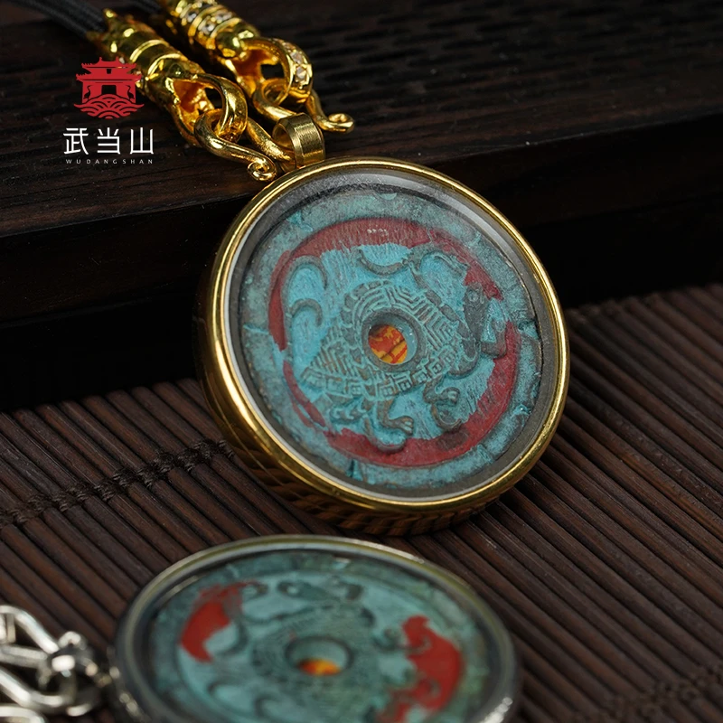 【武当山直发】武当玄岳·黄铜玄武手作点砂吊坠文创