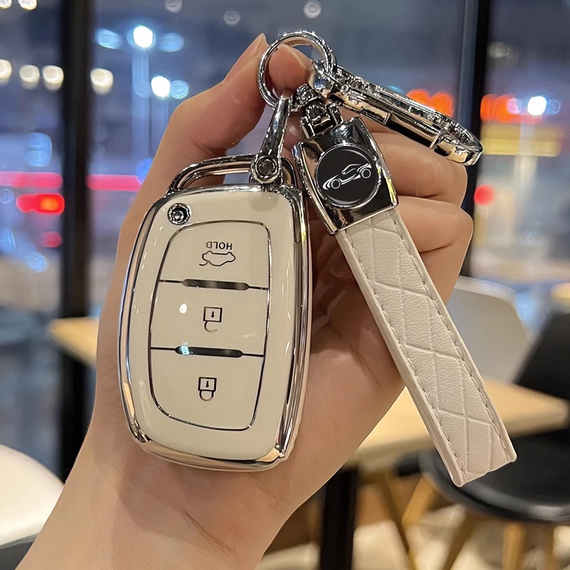 北京现代名图车钥匙套悦纳索纳塔领动ix35朗动ix25包壳扣专用用品