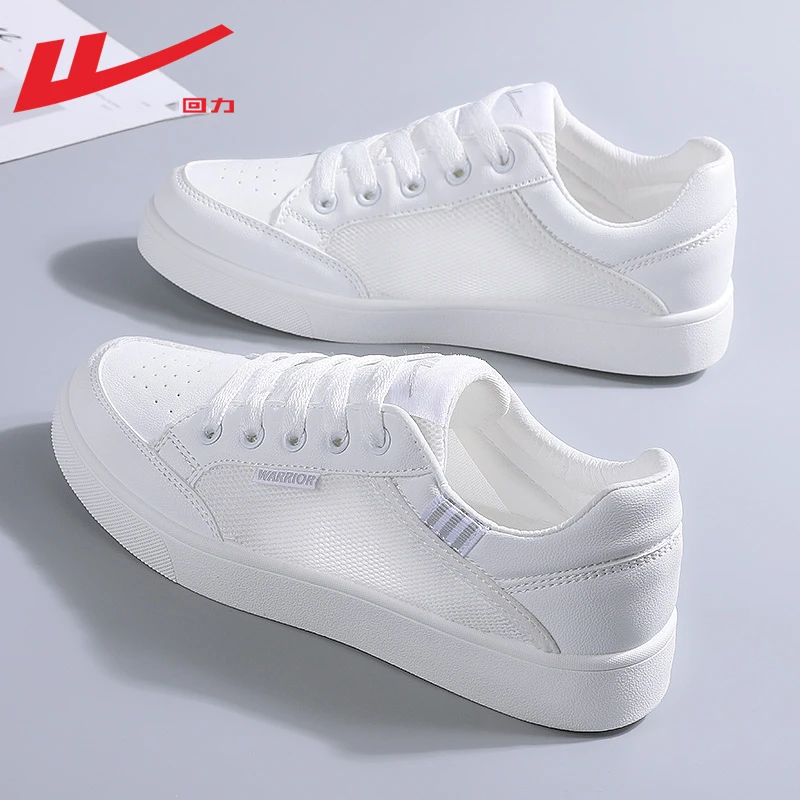 Warrior/回力女鞋小白鞋女2025新款夏季薄款网面透气鞋子百搭板鞋
