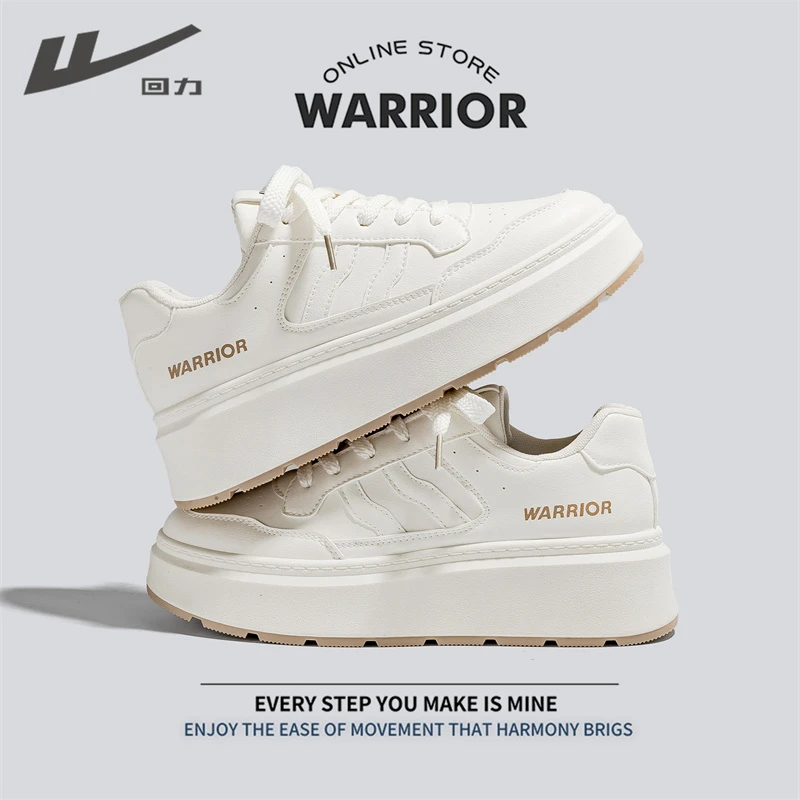 回力小白鞋女款2025年新款春季潮流百搭板鞋女厚底增高运动鞋子女