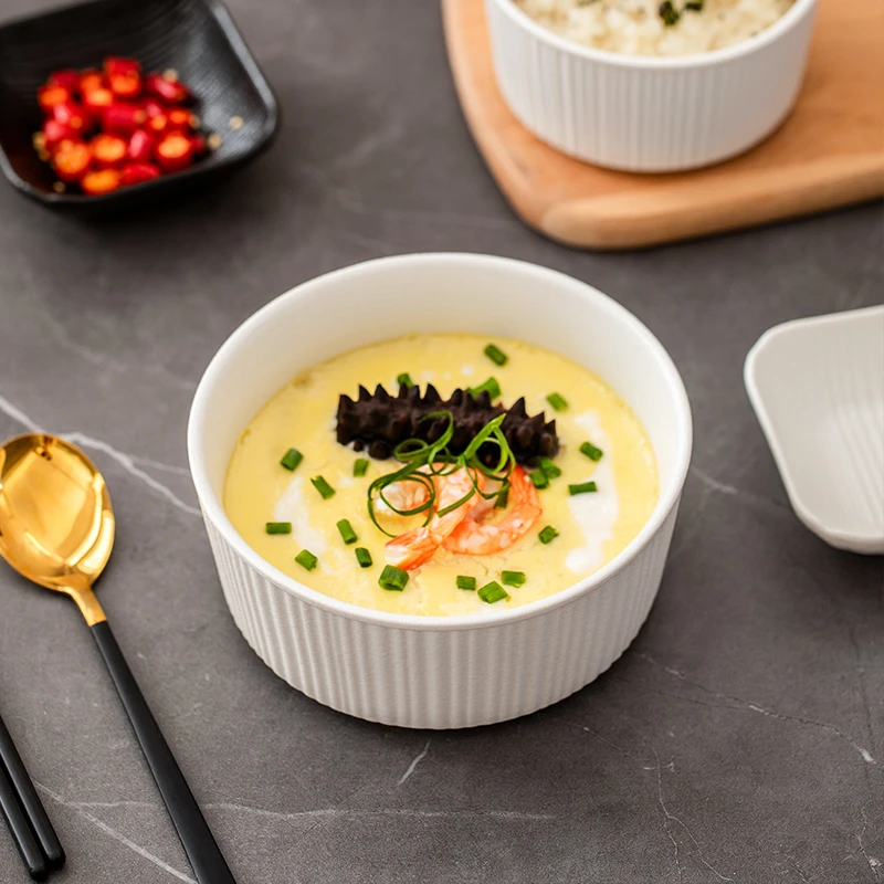 陶瓷布丁碗蒸蛋碗家用烘焙烤箱舒芙蕾甜品小烤碗蒸鸡蛋羹炖蛋蒸碗