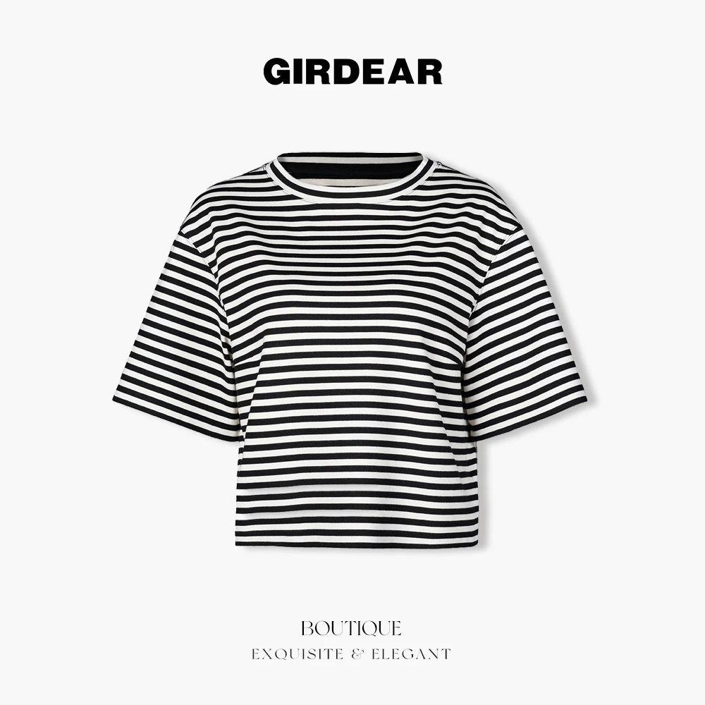 【黑夜独白】哥弟品质女装减龄短袖t恤女爆款上衣-1300790