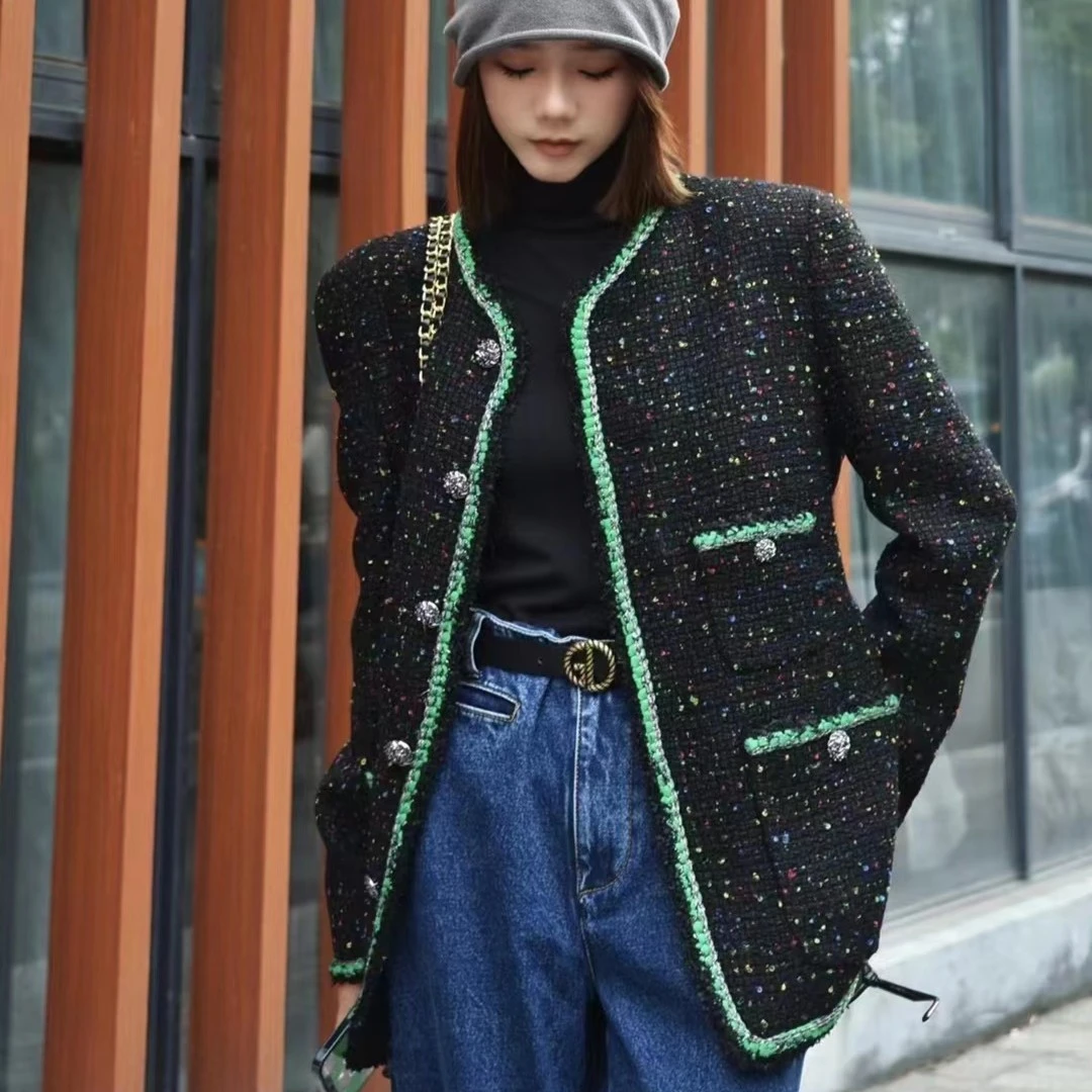 【勒斯酒庄】哥弟新款轻奢女装小香风外套气质早春漂亮外套1400660