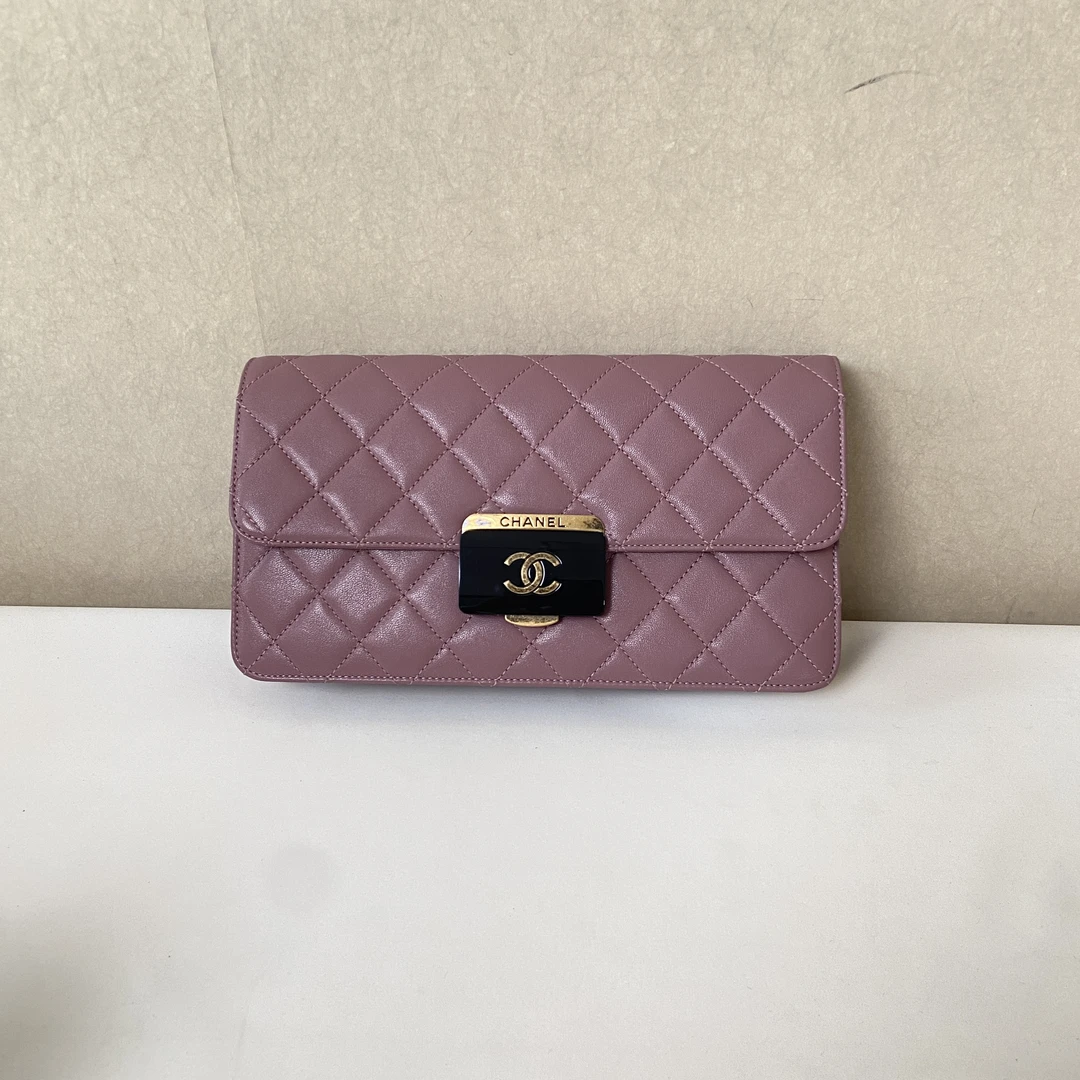 95新 Chanel/香奈儿 香奈儿紫色斜挎包/jm9944