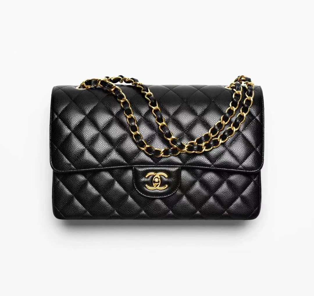 Chanel/香奈儿 单肩包 黑金jumbo mx6385/2410