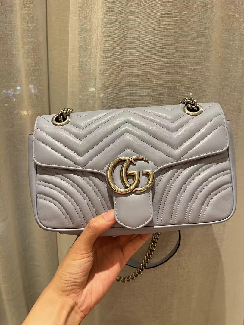 GUCCI/古驰 单肩包 marmont 26 蓝 ty6002/2408