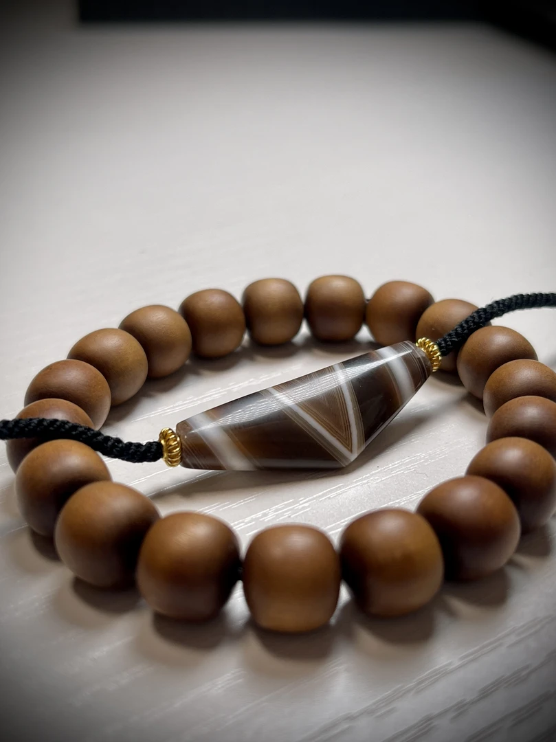 老山檀桶珠羊角珠