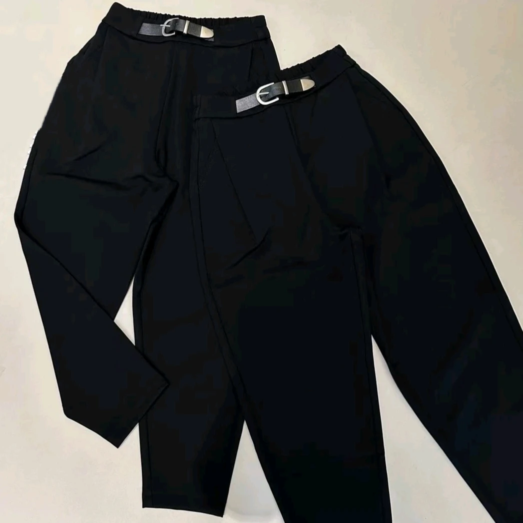 《姚家优麦汇》K3601早秋纯色长裤新款时尚休闲洋气女士百搭西装裤