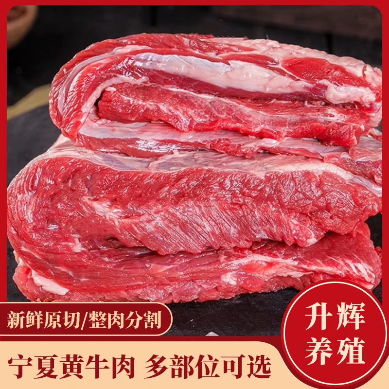 牛肉宁夏黄牛肉原切牛腱子牛里脊新鲜冷冻生鲜牛肉3斤牛腩肉