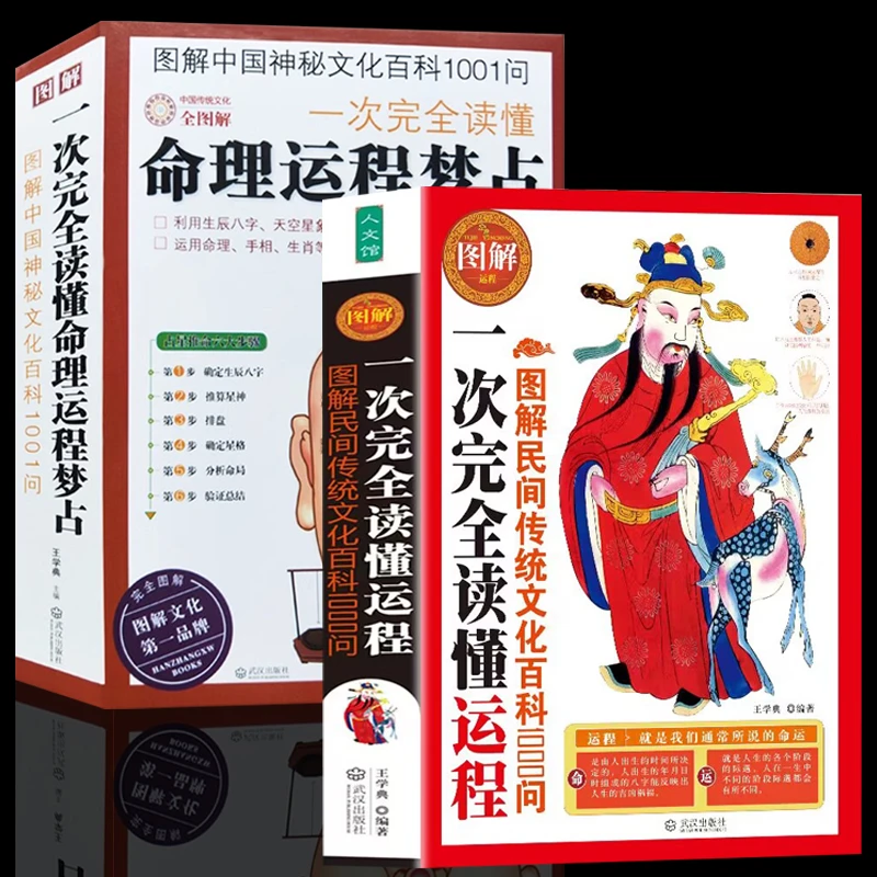 一次完全读懂运程 图解民间传统文化百科1000问 面相解析图书籍