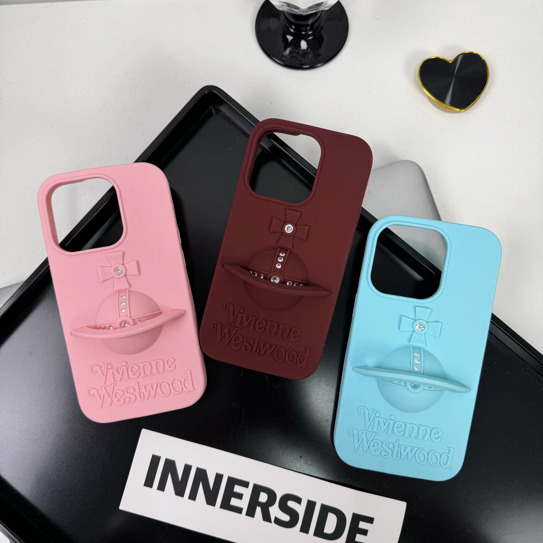 ins简约纯色底硅胶立体星球适用于苹果15promax手机壳iPhone14/13