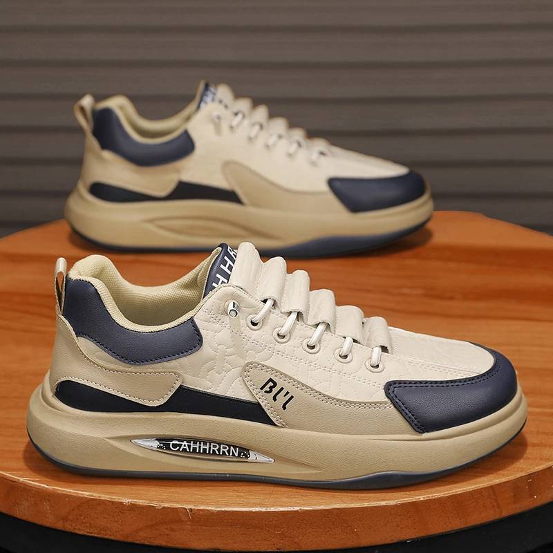 2024春季新款男鞋潮牌百搭一脚蹬运动鞋防滑耐磨休闲板鞋时尚潮鞋