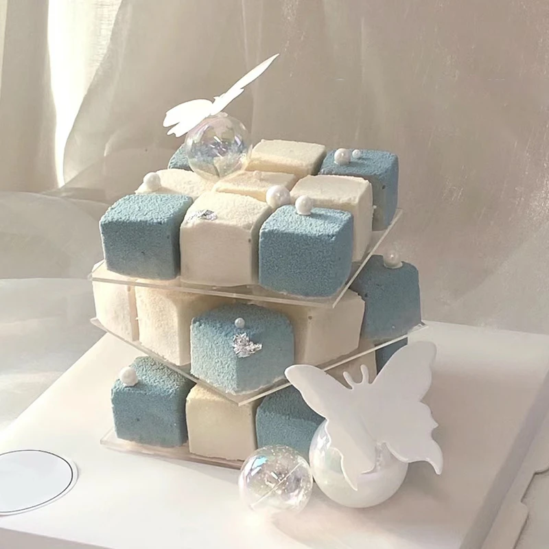 新款魔方慕斯蛋糕九宫格蛋糕生日蛋糕同城配送全国爆款女神女士